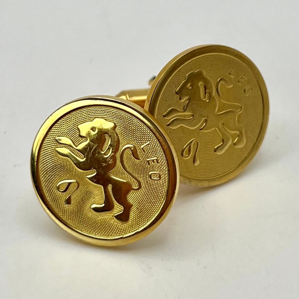 Dante Leo Gold Plate Cuff Links